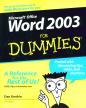 Word 2003 for Dummies